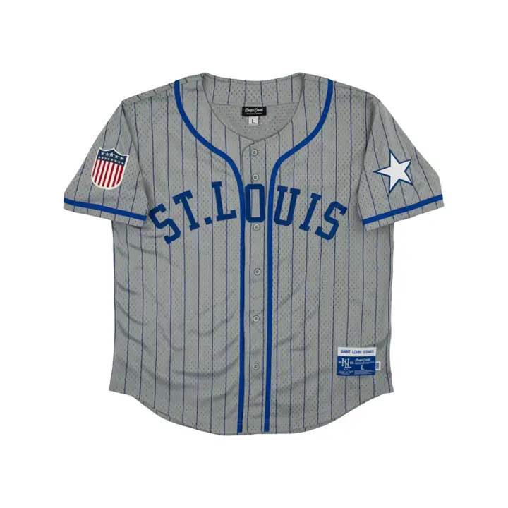 ST. LOUIS STARS NL Maillot réplique en maille boutonnée gry