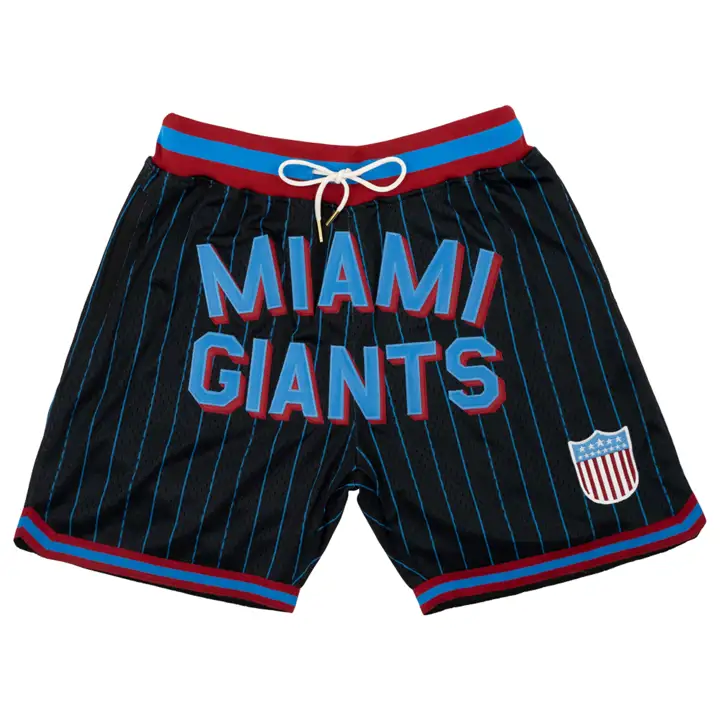 Short en maille réplique Miami Giants NL noir
