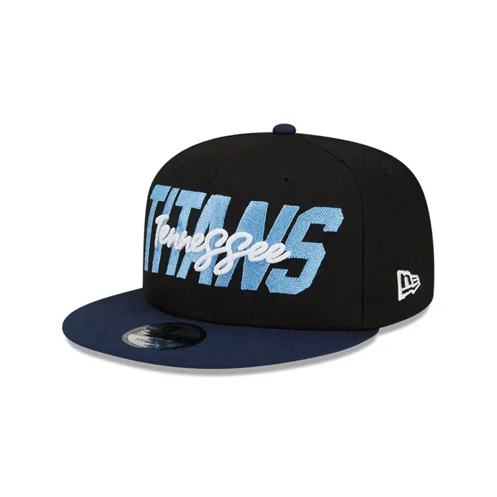 Casquette 9FIFTY Tennessee Titans NFL Draft 22 Noir/Bleu marine