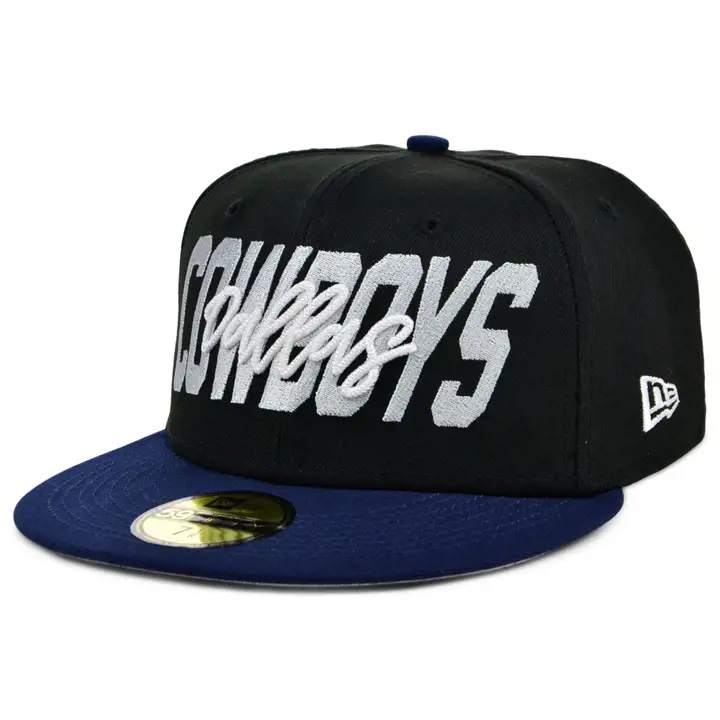 Dallas Cowboys Casquette 59FIFTY BLK/NAVY Collection NFL Draft 2022