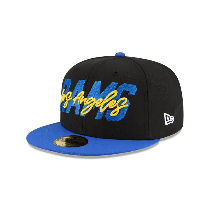 Los Angeles Rams 22 NFL Draft 59FIFTY NOIR/BLEU