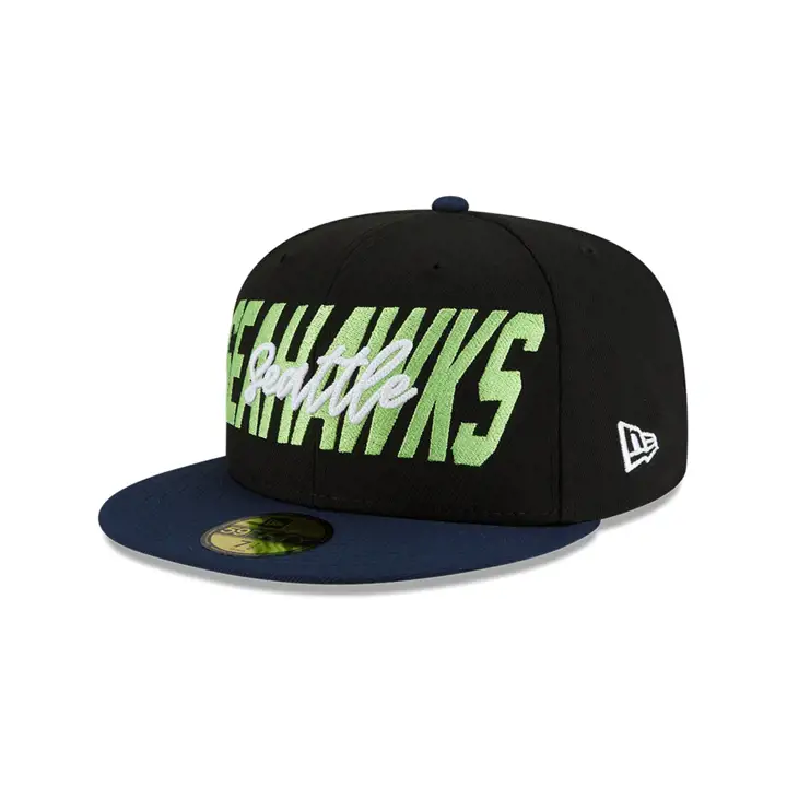 Seattle Seahawks 22 NFL Draft 59FIFTY BLK/NAVY
