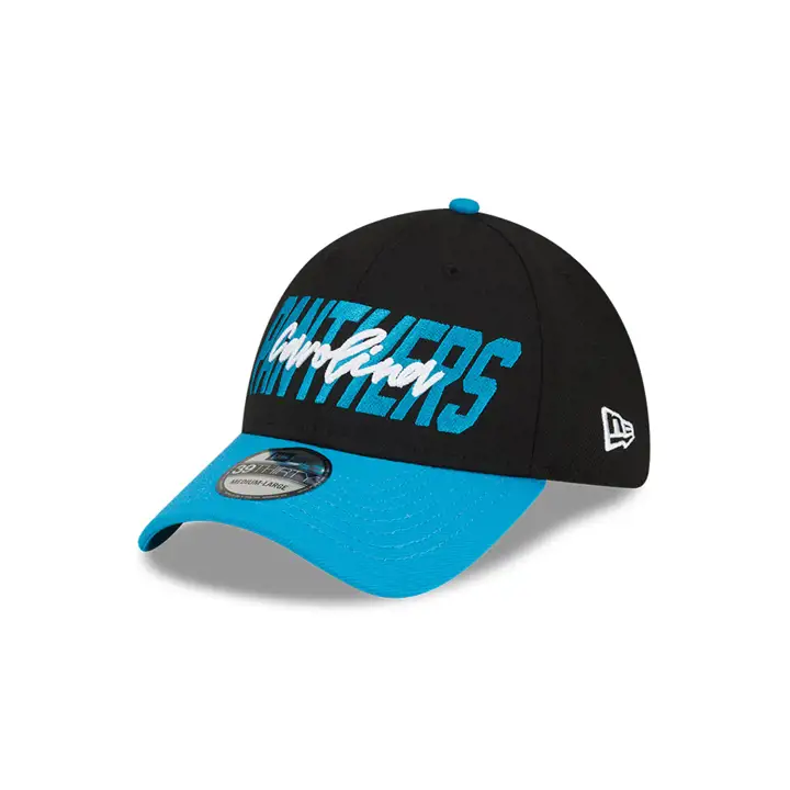Carolina Panthers 22 NFL Draft 39THIRTY Noir/Bleu sarcelle