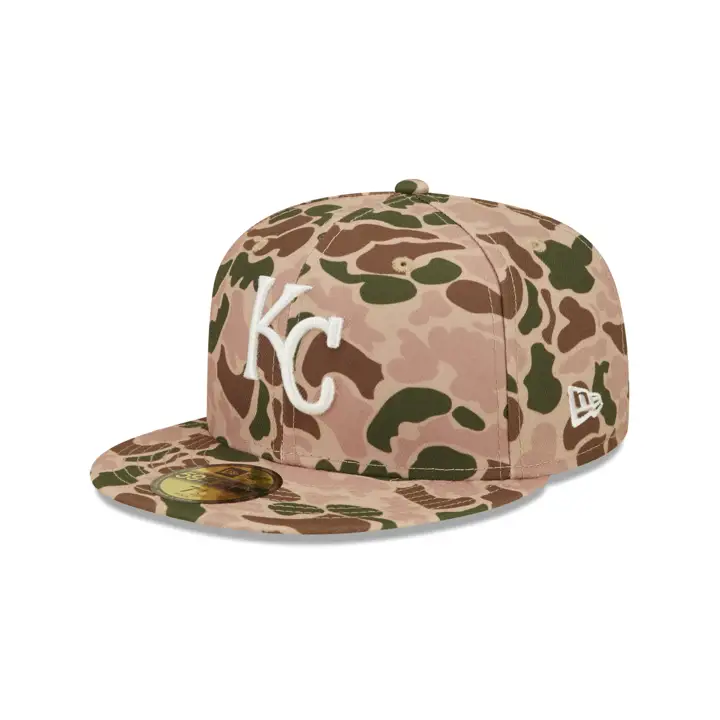 CASQUETTE 59FIFTY MLB DUCK CAMO DES KANSAS CITY ROYALS CAMO