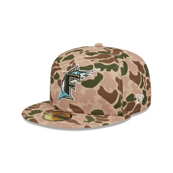 CASQUETTE MIAMI MARLINS MLB DUCK CAMO 59FIFTY CAMO