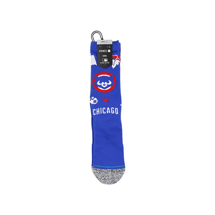 Chaussettes d'équipage emblématiques des Chicago Cubs