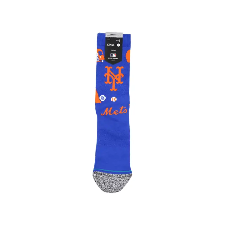 Chaussettes d'équipage emblématiques New York Mets ast