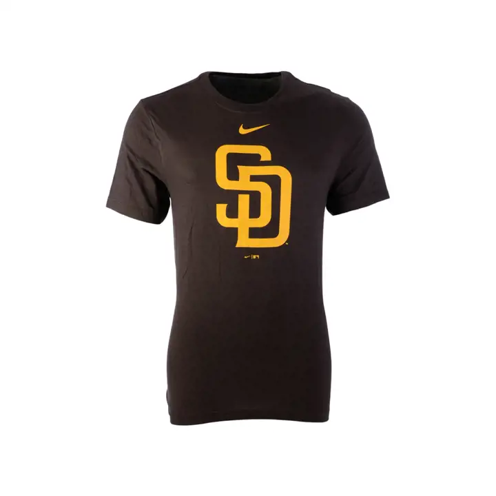 "T-shirt à logo virgule MLB des Padres de San Diego « SD » BRN"