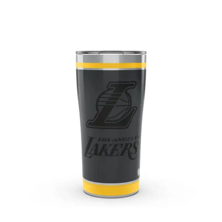 Los Angeles Lakers 20oz NBA Noir Complètement Acier Inoxydable n/b
