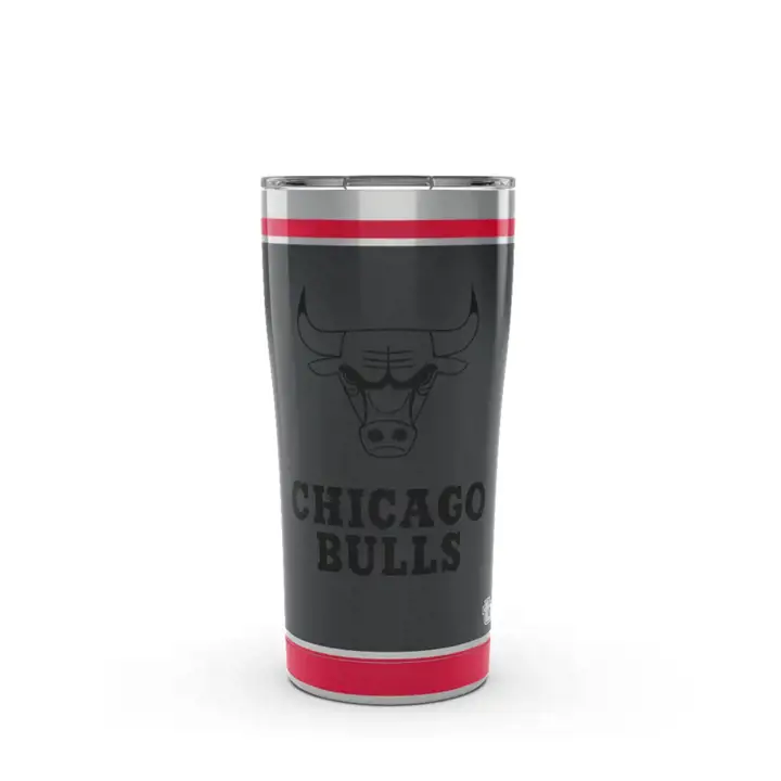 Chicago Bulls 20oz NBA Acier inoxydable noir blk