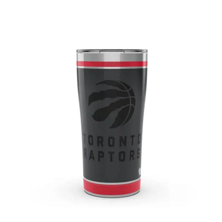Toronto Raptors Bouteille noire NBA en acier inoxydable de 20 oz