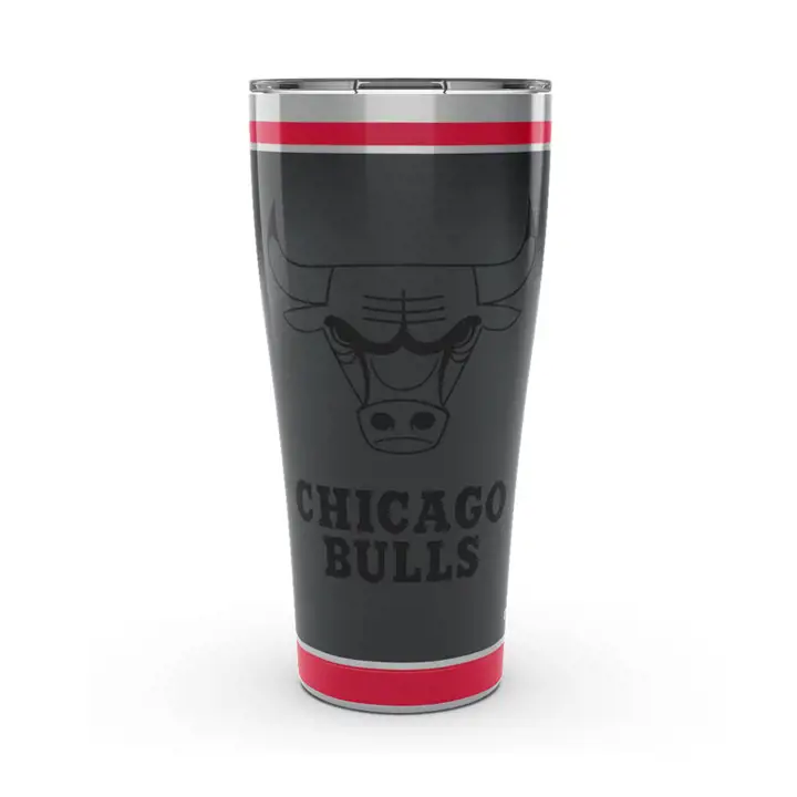 Chicago Bulls 30oz NBA Black Out acier inoxydable noir