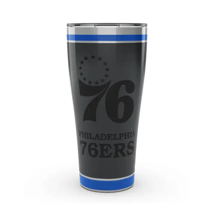 Gobelet isotherme en acier inoxydable Philadelphia 76ers NBA Black Out de 887 ml