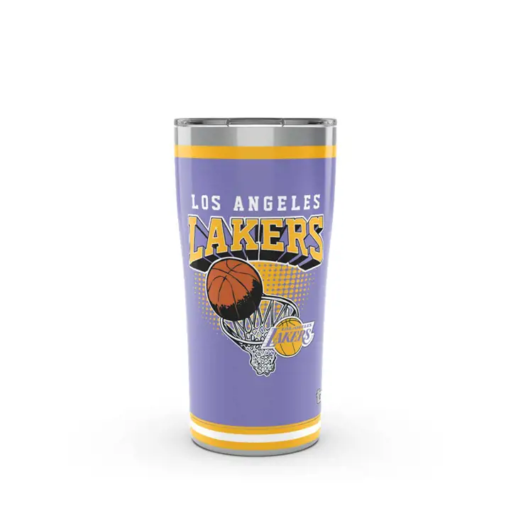 Los Angeles Lakers 20 oz. Bouteille isotherme NBA Retro en acier inoxydable