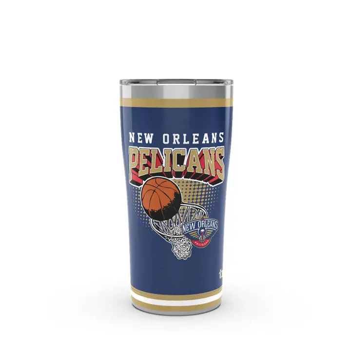 New Orleans Pelicans Bouteille isotherme NBA Rétro en acier inoxydable de 590 ml