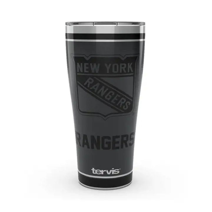 New York Rangers 30oz NHL Black Out Acier inoxydable noir