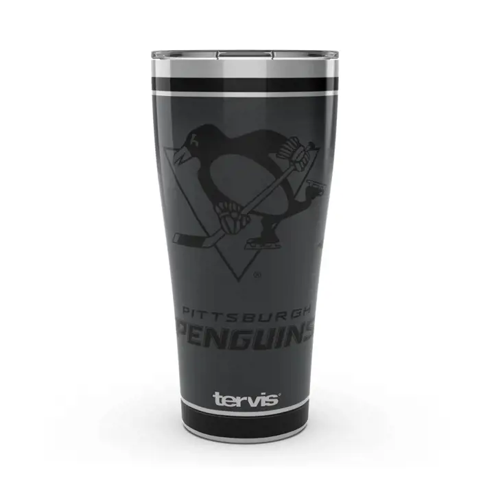 Gourde Pittsburgh Penguins 30oz LNH Acier inoxydable noir
