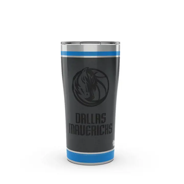 Dallas Mavericks Gobelet en acier inoxydable noir 20 oz NBA