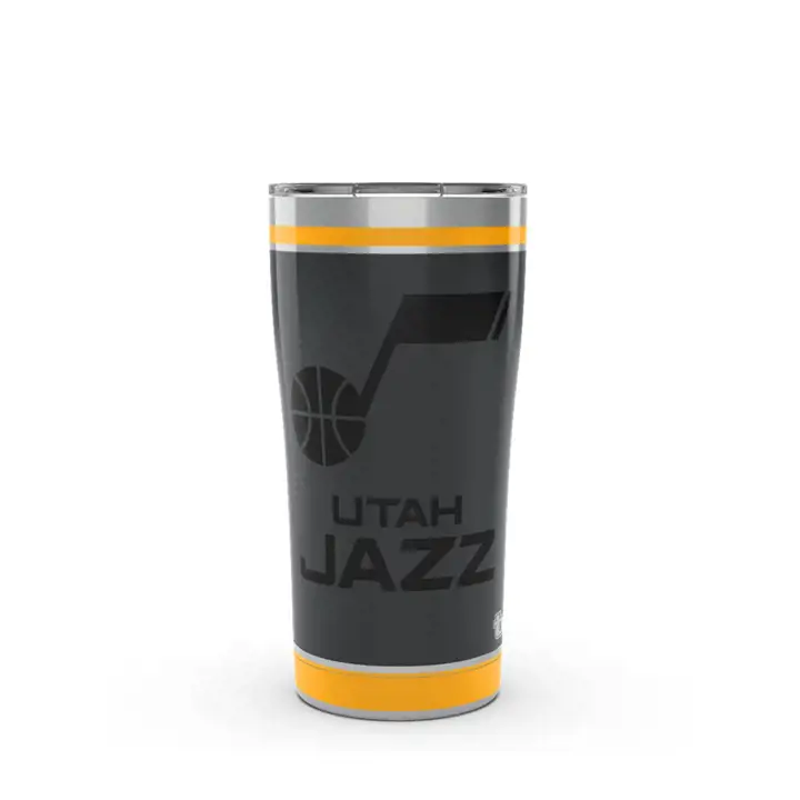 Gourde en acier inoxydable noir Utah Jazz NBA 20 oz