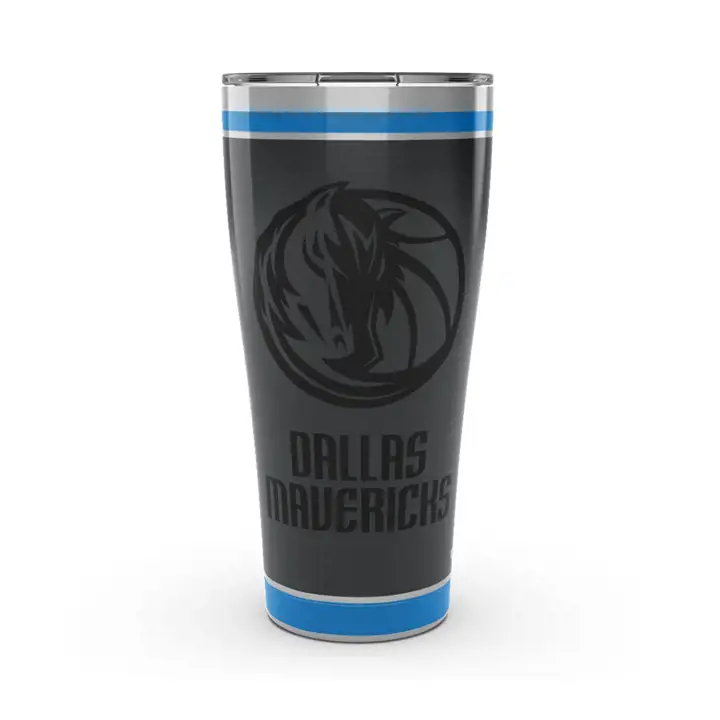 Dallas Mavericks – Gobelet isotherme NBA Black Out en acier inoxydable, 30 oz, noir