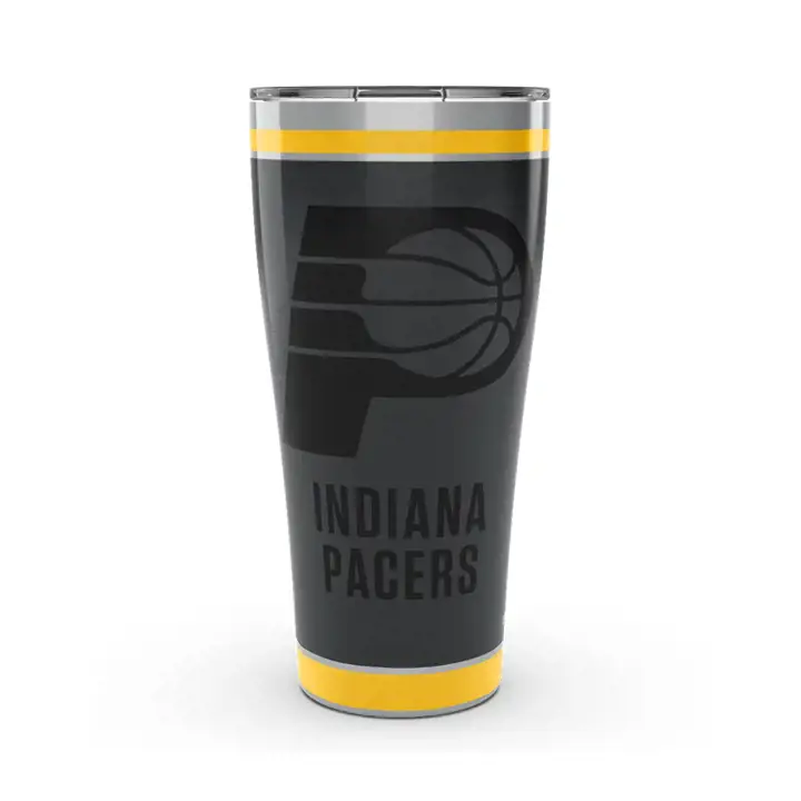 Gobelet en acier inoxydable noir 30 oz des Indiana Pacers NBA