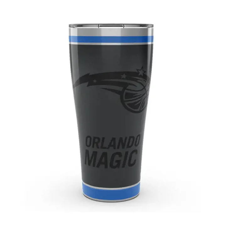 Bouteille isotherme en acier inoxydable noir 30 oz des Orlando Magic (NBA)