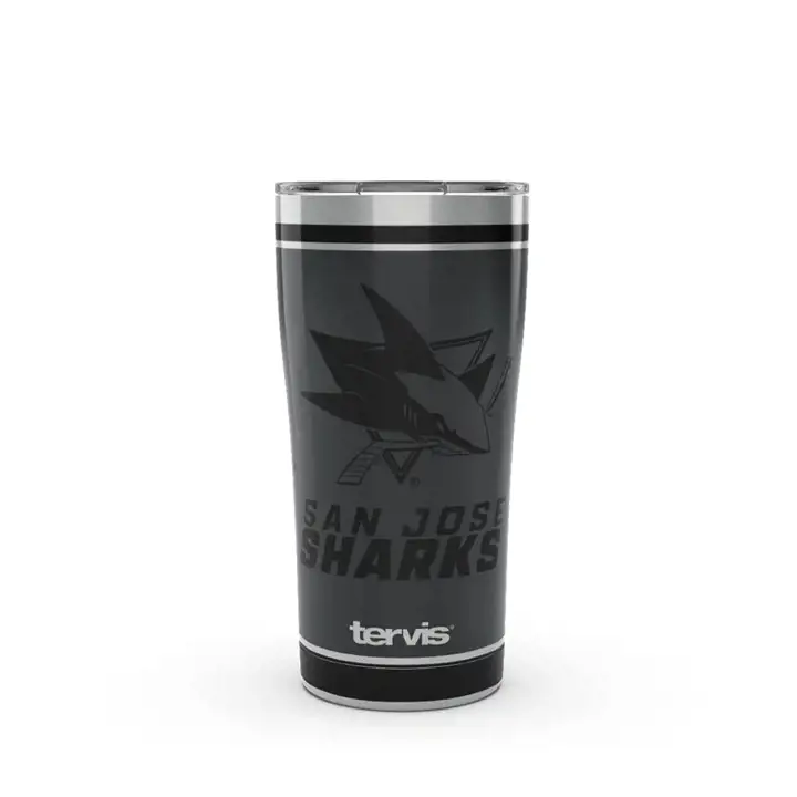 Gourde San Jose Sharks 20 oz LNH acier inoxydable noir
