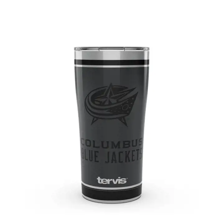 Columbus Blue Jackets 20oz NHL Acier Inoxydable Noir blk