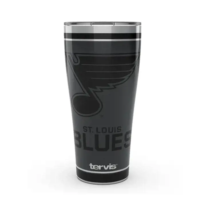 St. Louis Blues 30oz NHL Acier Inoxydable Noir Mat