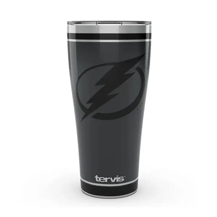 Tampa Bay Lightning Gourde isotherme noire en acier inoxydable de 887 ml blk