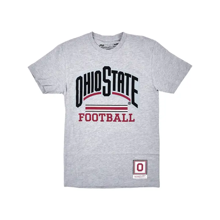 T-shirt Ohio State Buckeyes NCAA casque rayé football gris