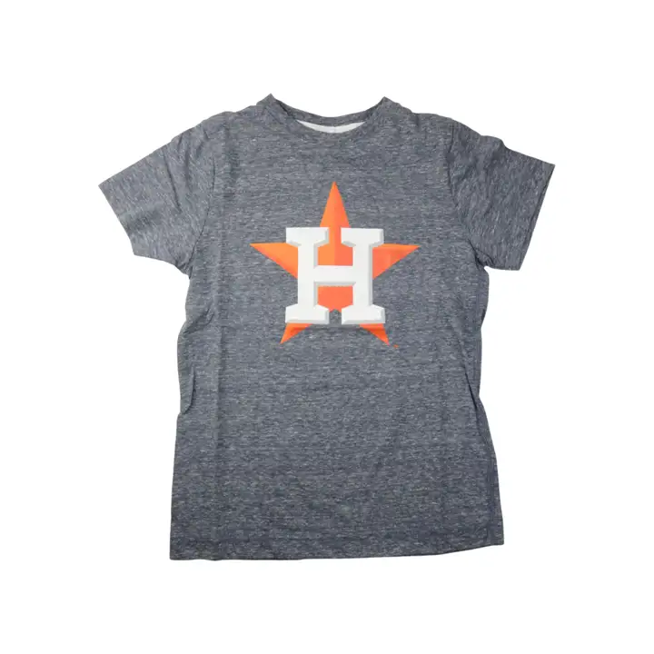 T-shirt Logo chiné pour jeunes MLB Houston Astros BLEU MARINE