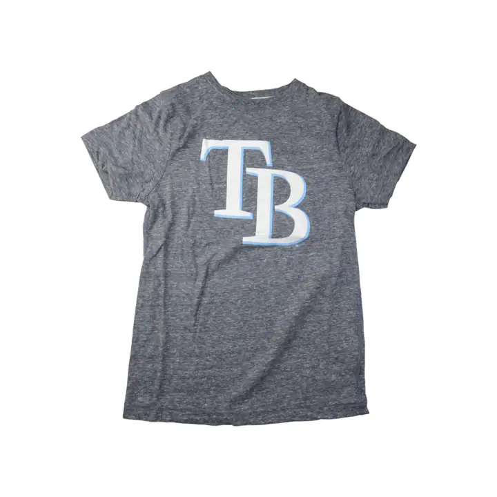 T-shirt logo chiné jeune MLB Tampa Bay Rays MARINE