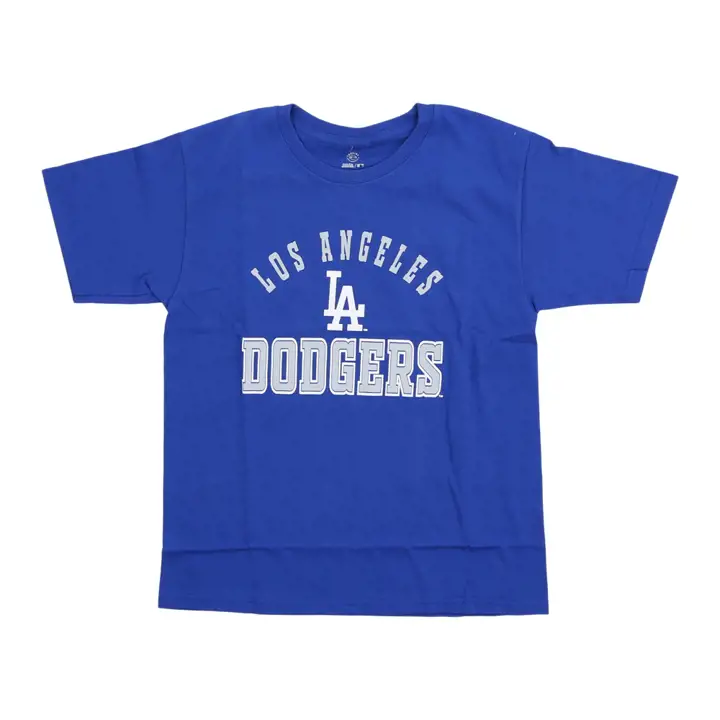 T-shirt ras du cou en coton Stitches MLB Youth Los Angeles Dodgers