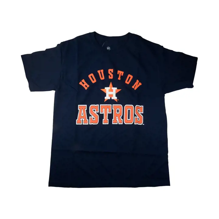 T-shirt ras du cou en coton Stitches MLB Houston Astros pour jeune ENFANT MARINE