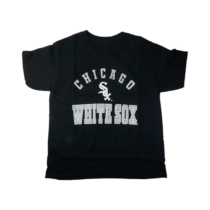 T-shirt à col ras du cou en coton Stitches MLB Youth des White Sox de Chicago NOIR