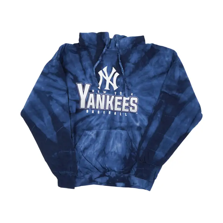 New York Yankees MLB Sweat à Capuche Tie-Dye Araignée MARINE