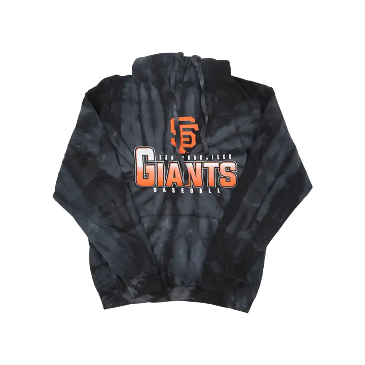 San Francisco Giants MLB Sweat à capuche tie-dye araignée NOIR