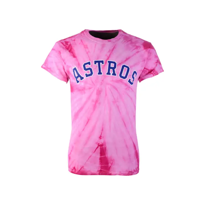 T-shirt délavé MLB Fashion Houston Astros rose
