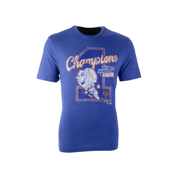 New York Mets MLB 86 Mets Comm T-shirt à mélange de tissus RBL