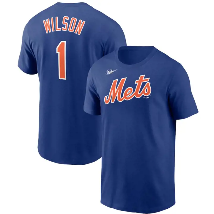 New York Mets MLB Nike Coop N&N Player T-Shirt Mookie Wilson