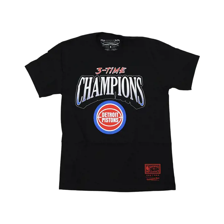 T-shirt « Années de gloire » des Detroit Pistons (NBA) noir