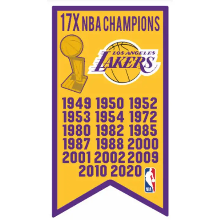 Épingle du drapeau de championnat des Lakers de Los Angeles