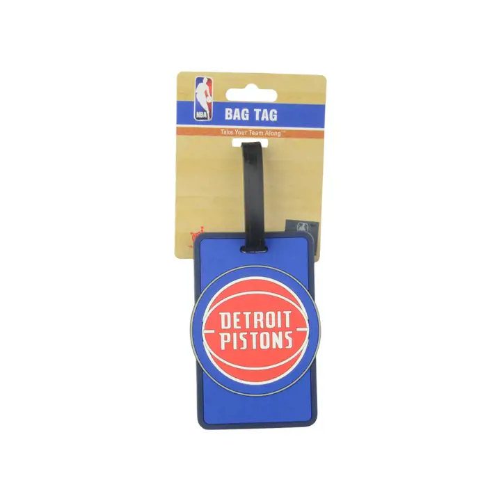 Étiquette de sac souple Detroit Pistons ast