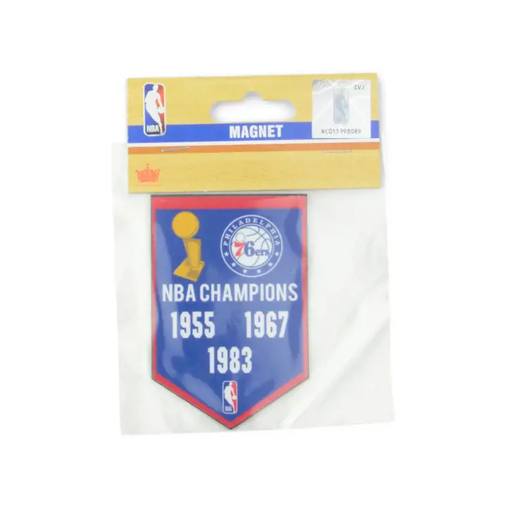 Aimant de bannière de championnat des 76ers de Philadelphie