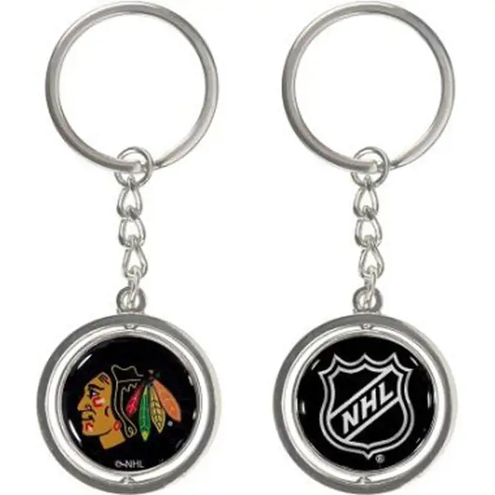 Porte-clés rotatif des Blackhawks de Chicago