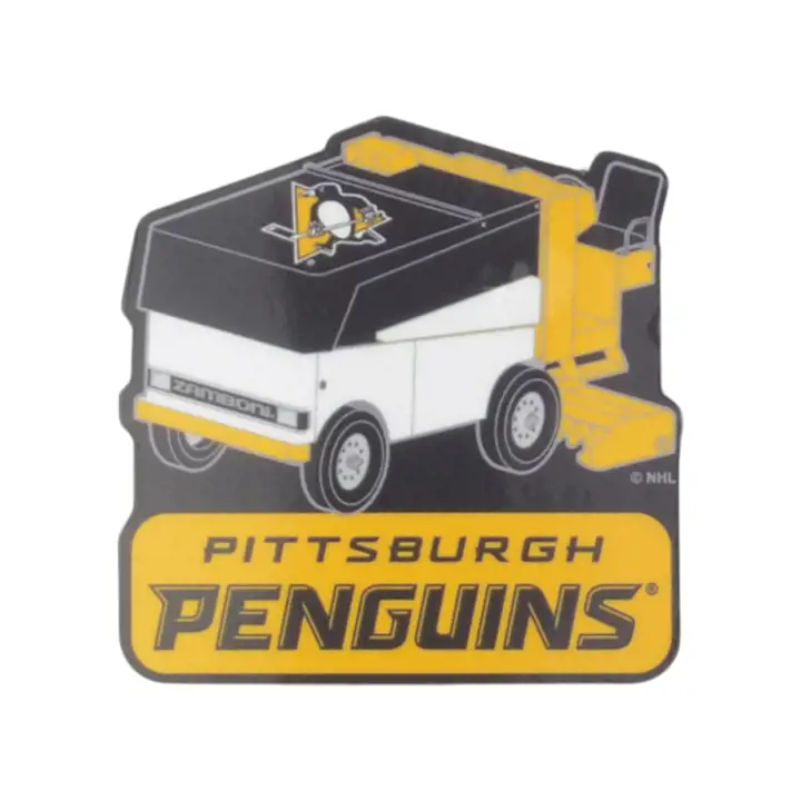 Aimant de Zamboni robuste 3" Pittsburgh Penguins