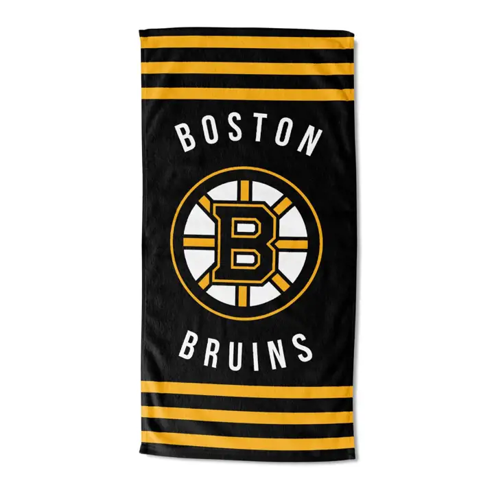 Serviettes de plage 30x60 Boston Bruins « Rayures » ass.