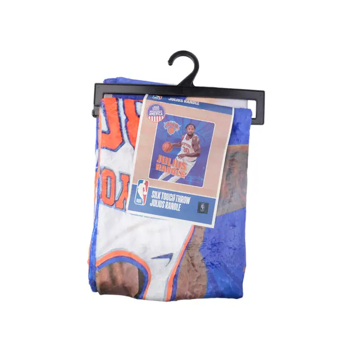 Jeté en molleton de soie New York Knicks 50x60, joueur Randle