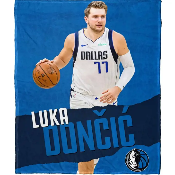 Dallas Mavericks Plaid Polaire Soie Joueur 50x60 Doncic ast